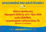 Aquapark Děčín od pátku 9. 10. uzavřen