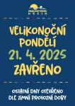 Na Velikonoční pondělí zavřeno
