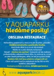 Aquapark hledá posily do restaurace